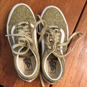 Vans Gold Low-Top Sneakers with Rubber Soles